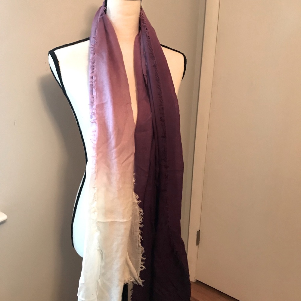 Club Monaco Purple Ombré Scarf